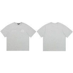 Cole Buxton Gray Circular Badge Minimalist Logo T-Shirt