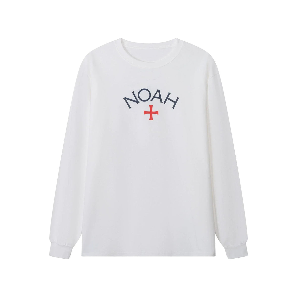 NOAH MARS Men First Gen Cross Crew Neck Long Sleeve Base Tee
