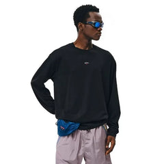 NOAH MARS Men Autumn Long Sleeve Tee Chest Cross Embroidery American Casual