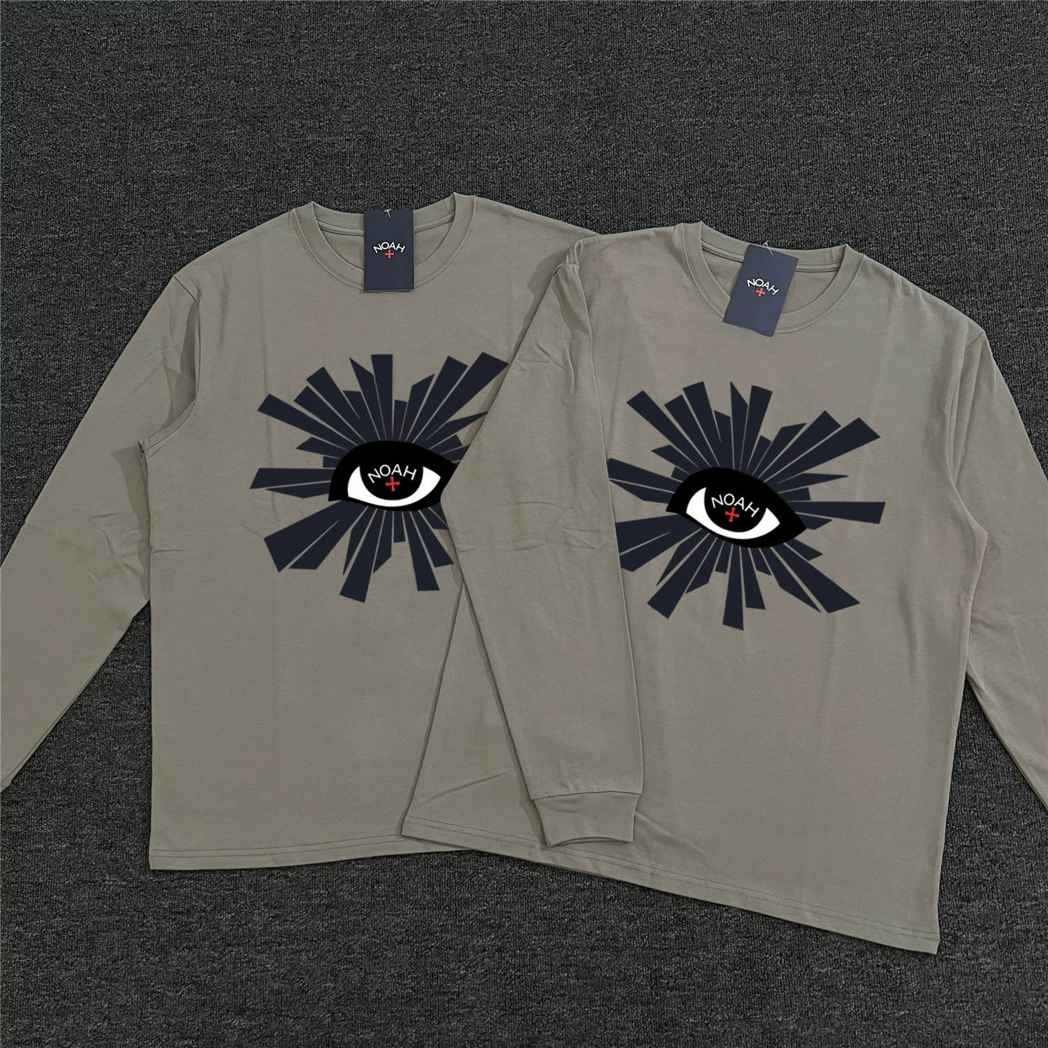 NOAH Heavy Cotton Unisex Crew Long Sleeve Tee Spring Autumn