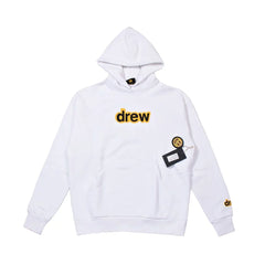 Drew House Logo Pullover Hoodie, White